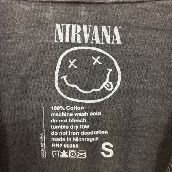 Nirvana Sliver Washes Cotton T-Shirt Small - Picture 4 of 4